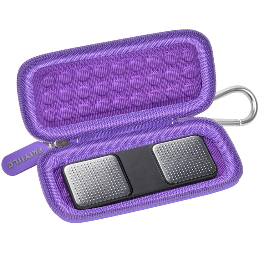 PAIYULE Case for KardiaMobile 6L for EKG Monitor, Compact Holder Also Fits for Sec Portable Heart Rate Monitor, Cardiac Heart Detector (Box Only) (Dark Purple)