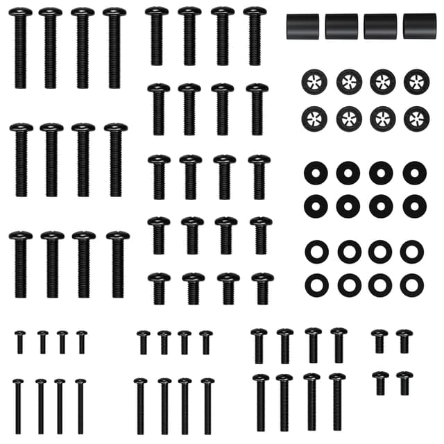 ECHOGEAR Universal TV Mount Hardware Pack - Replacement Hardware Mounting Kit for TVs up to 80" - Includes M4, M5, M6 & M8 Screws