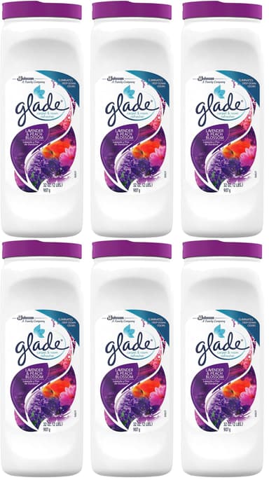 Glade Carpet and Room Refresher, Deodorizer for Home, Pets, and Smoke, Lavender and Peach Blossom, 32 Oz