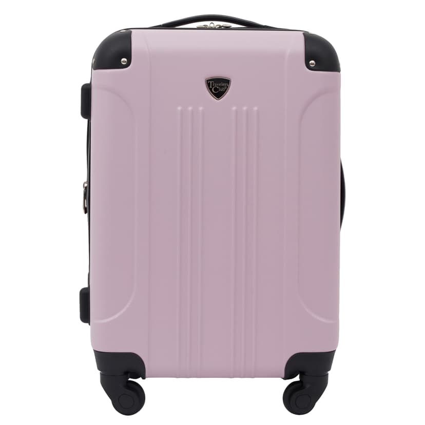 Travelers Club Chicago Hardside Expandable Spinner Luggage, Lilac, 22" Carry-On