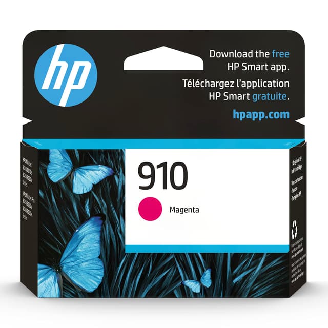 HP 910 Magenta Ink Cartridge | Works with OfficeJet 8010, 8020, Pro 8020, 8030 | Eligible for Instant Ink | 3YL59AN