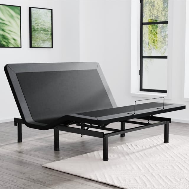 SunsGrove California King Adjustable Bed Frame with Wireless Remote, Zero Gravity, Head & Foot Incline, Anti-Snore, Memory Presets, Quiet Motor, Electric Bed with Adjustable Leg Heights