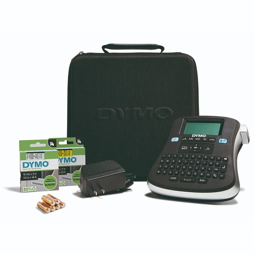 DYMO Label Maker 210D Label Maker, 2 Lines, 6 1/10w x 6 1/2d x 2 1/2h, 3" (1738976)
