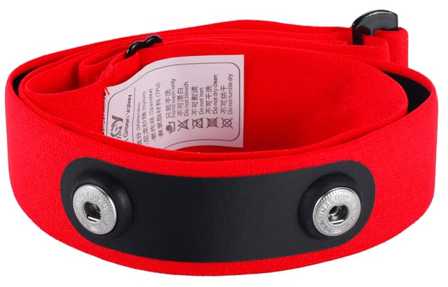 Rich Green Valley Heart Rate Monitor Chest Strap for myzone Replacement Strap Compatible with MYZONE MZ-3 MZ-1 Strap SweatProof & Waterproof Pro Chest Belt (Red, XL-Large)