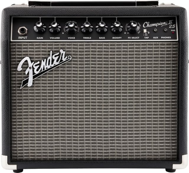 Fender Champion II 25 Guitar Amp, 25 Watts, with 2-Year Warranty, Features 12 Built-In Effects Models