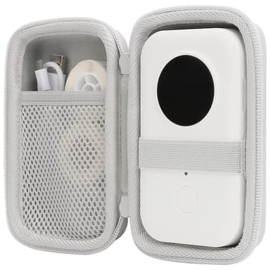 Aenllosi Hard Storage Case Compatible with Phomemo D30 Bluetooth Wireless Mini Label Printer.(Only Case,White)