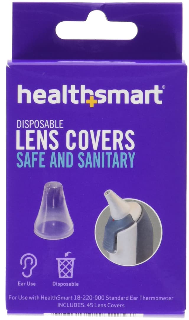 HealthSmart Disposable Lens Covers, Filters for The Standard Digital Ear Thermometer (18-220-000), 45 per Box (Pack of 6, 270 Count Total)