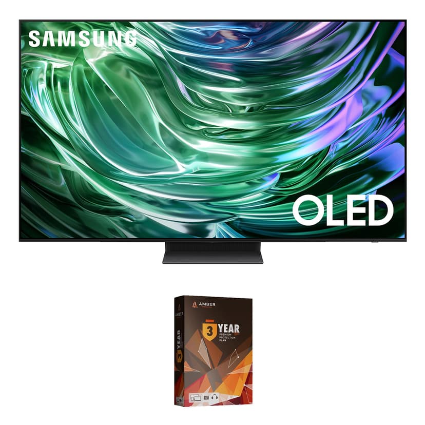 Samsung QN77S90DAFXZA 77 Inch 4K OLED Smart TV with Dolby Atmos and 3 Year Amber Protection Plan (2024)