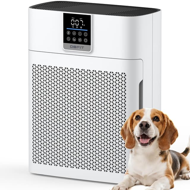 Air Purifiers for Home Large Room up to 2180 Sq Ft, DBFIT HEPA Air Purifier with Washable Nylon Pre-Filter, PM2.5 Air Quality Sensor, Air Cleaner for Pet Hair, Odor, Smoke, Dust, Pollen AP2410