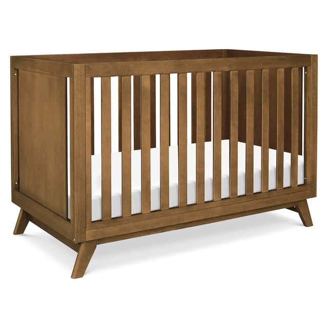Davinci Otto 3-in-1 Convertible Baby Crib with Toddler Bed & Daybed Conversion, Durable & Easy to Assemble - GREENGUARD Gold Certified with 4 Adjustable Mattress Heights - Walnut