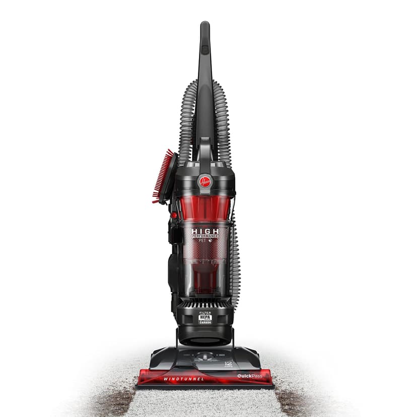 Hoover WindTunnel 3 Max Performance Pet Bagless Vacuum Cleaner, Corded Upright Vac, HEPA Media Filtration, Quick Pass Brushroll, Corded Vacuum Cleaners for Home Use