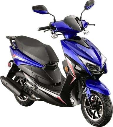 HHH X18 Upgraded 150cc Scooter Moped Street Gas Fully Automatic Scooter 150cc Moped for Adult and Youth Upgraded 10" Aluminum Wheels (Blue Color)