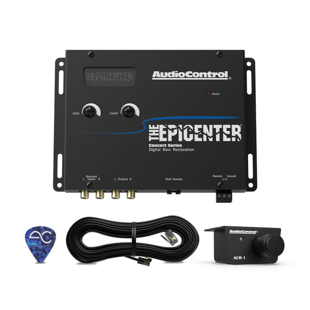 AudioControl EPICENTER Digital Bass Restoration Control Processor, Car Audio Bass Booster Enhancer with Wired Remote Control (Black)