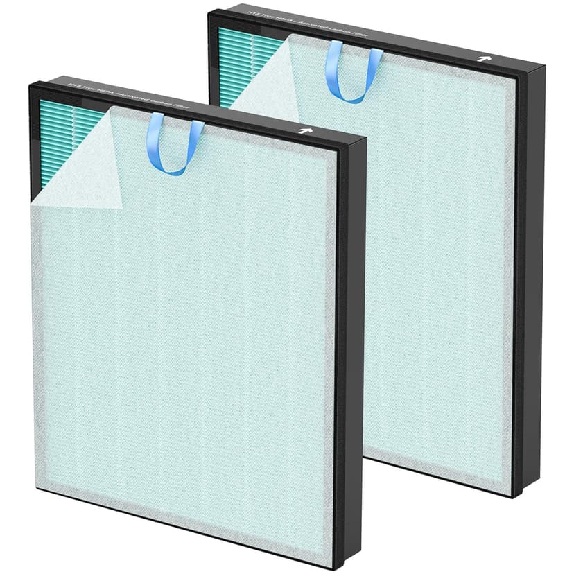 Vital 200S-P Smoke Absorb Replacement Filter Compatible with LEVOIT Vital 200S Air Purifier, 4-in-1 HEPA Activated Carbon 200S Filter, Vital 200S-RF-SR (LRF-V201-BUS), 2 Pack, Blue