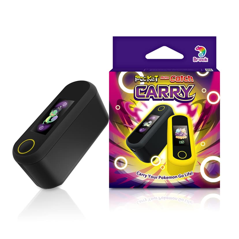 Brook Pocket Auto Catch Carry - Dual Accounts Portable Version of Auto Catch Pocket Monsters, Auto Catcher, Go plus accessory (Phantom Black)