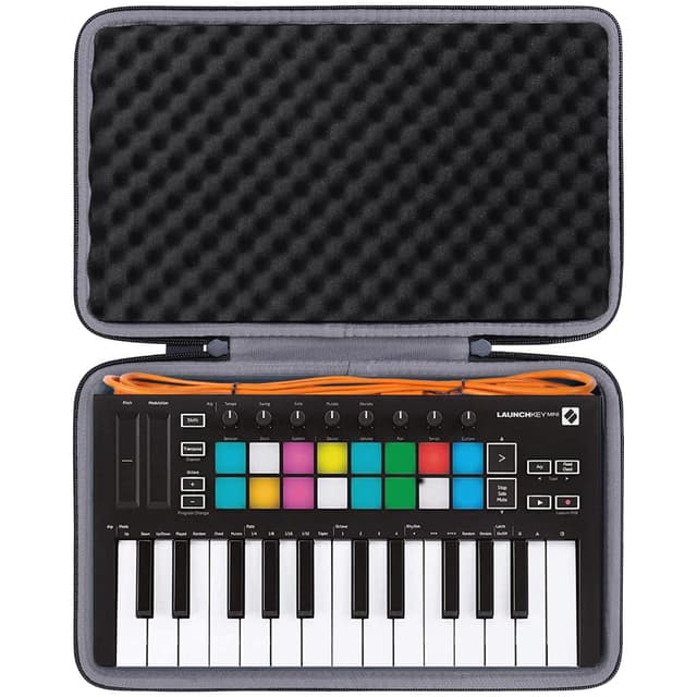 co2CREA Hard Travel Case Replacement for Novation Launchkey Mini MK3 / FLkey Mini 25-Key MIDI Keyboard Controller