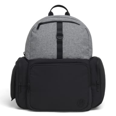 HUGGIES Unisex-adult Day Pack Diaper Backpack, Dark Grey Heather/Black, One Size