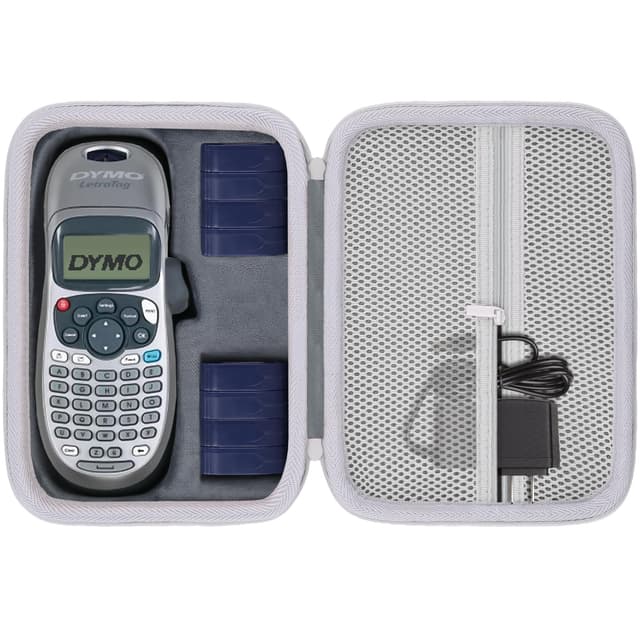 Baval Label Printer Case Compatible with DYMO LetraTag LT-100H/LT-100H Plus Handheld Label Maker(Gray Case)