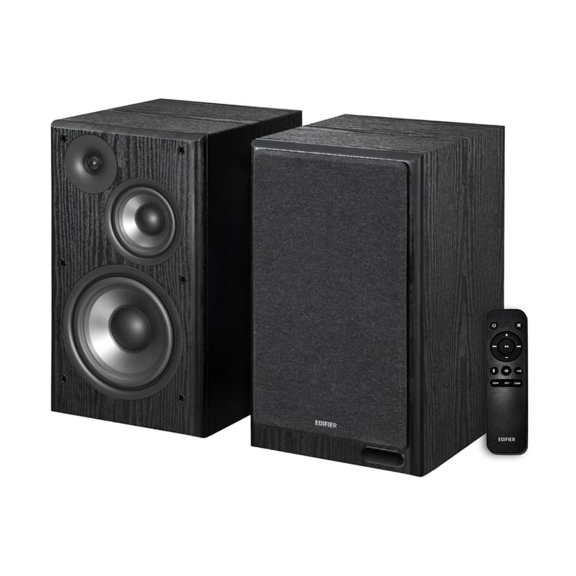 Edifier R2750DB MKII Powered Bookshelf Speakers, 144W 3-Way Active Studio Monitor with Sub Out, Hi-Res Audio, Bluetooth 6.0 with LDAC, HDMI/Optical/Coaxial for Turntable, PC, Home Audio - Black