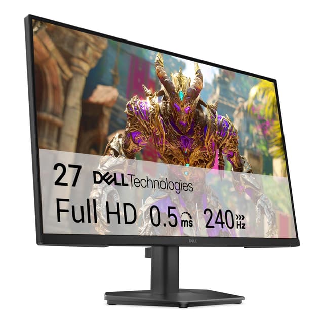 Dell 27 240Hz Gaming Monitor - SE2726HG - 27-inch FHD (1920x1080) 240Hz Display, in-Plane Switching (IPS) Technology, AMD FreeSync Premium, TÜV 3-Star, 2X HDMI, DisplayPort 1.4, Tilt