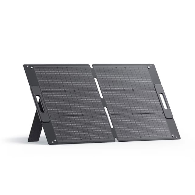 BLUETTI 100W Solar Panel for Solar Generator EB3A AC2A AC50B AC70 AC180 AC200L Elite 200 V2 AC300 B300K Handsfree 1 & 2, Foldable Solar Charger with Adjustable Kickstands for RV, Camping