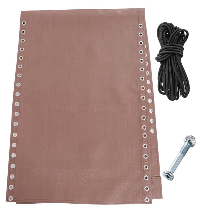 17" 19" 21" Wide Zero Gravity Chair Replacement Fabric, Repair Cloth with 4 Gravity Chair Replacement Cord Screws Kit, Zero Gravity Chair Accessories for Sling Patio Lawn Lounge Chair, Brown