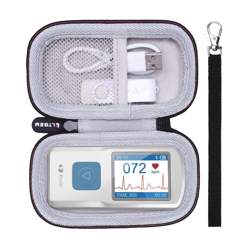 LTGEM Hard Case Compatible with EMAY Portable ECG Monitor
