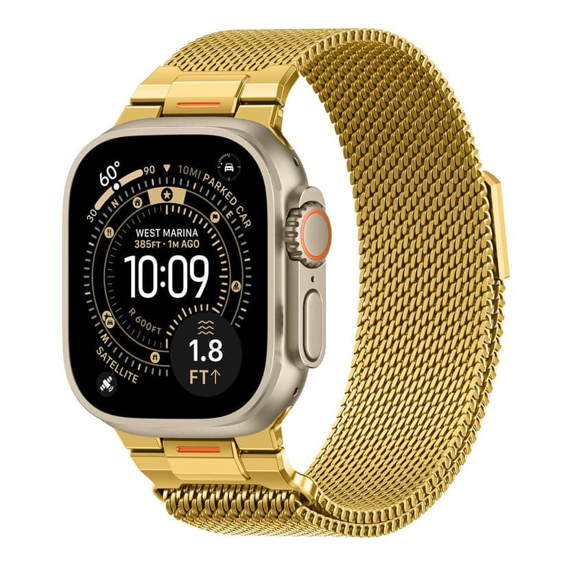 BXUXOHS Milanese Loop- Compatible with Apple Watch Ultra 3 2 1 Band for Men 49mm 46mm 45mm 44mm 42mm 41mm 40mm 38mm,Magnetic Mesh Metal Strap Wristband for iWatch SE 3/2 Series 11/10/9/8/7/6/5/4 Ultra