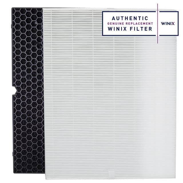 Genuine Winix 116130 Replacement Filter H for 5500-2 Air Purifier , 16.25"L x 12.5"W x 1.5"Th, White
