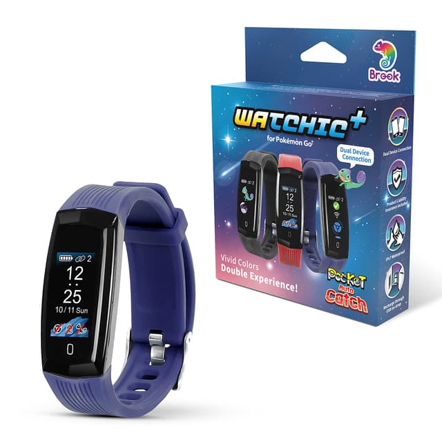 Brook Pocket Auto Catch Watchic Plus - Dual Accounts Auto Catcher, IPX7 Waterproof, 0.96 inch Color Display, Pocket Monster Go Catcher Accessory (Blue)
