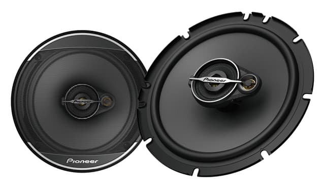 Pioneer A-Series Standard TS-A1671F 6.5β 3-Way Speakers (Pair) β 320W Max, Balanced Sound + Smooth Treble, Enhanced Bass, Ideal Factory Upgrade, Installation Adaptors Included