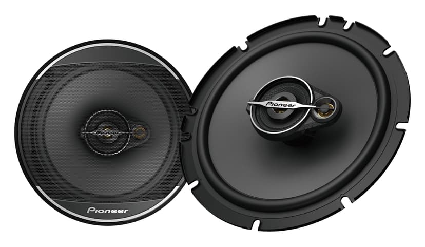 Pioneer A-Series Standard TS-A1671F 6.5” 3-Way Speakers (Pair) – 320W Max, Balanced Sound + Smooth Treble, Enhanced Bass, Ideal Factory Upgrade, Installation Adaptors Included