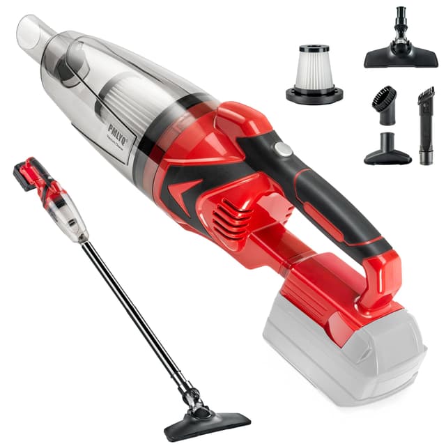 PMLYQ Cordless Vacuum Cleaner for Milwaukee M18 Battery,Wireless Handheld Power Vacuum Cleaner for Home, Boat, Workshop, Car, Pet Hair, Furniture(Tool Only No Battery)