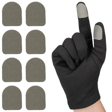 ENPOINT Ultra-Thin Touch Screen Stickers for Gloves, Motorcycle Gloves Touchscreen Stickers, Sensitive Mobile Gaming Accessories for PUBG Call of Duty Mobile Legends, Pack of 10