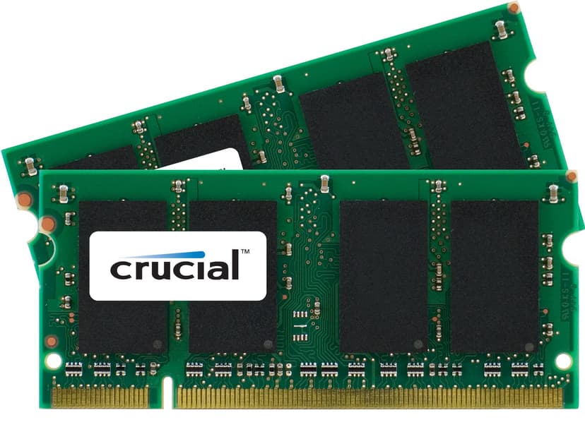 Crucial 4GB kit (2GBx2), 200-pin SODIMM, DDR2 PC2-6400,