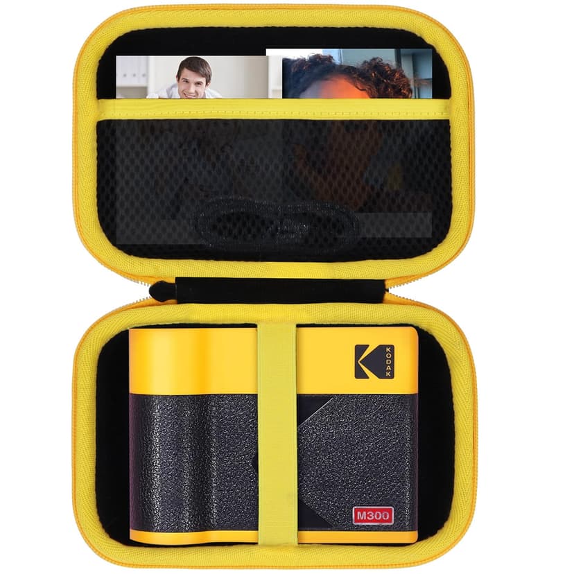 Lebakort Hard Case Compatible with KODAK Mini Shot 3 Retro/Mini 3 Retro / 3 ERA 4PASS Portable Photo Printer (Black + Yellow Case)