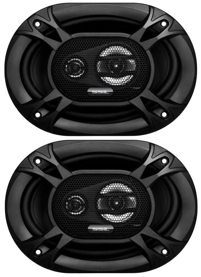 Sound Storm Laboratories EX369 6 x 9 Inch Car Audio Door Speakers - 300 Watts (per Pair), Coaxial, 3 Way, Full Range, 4 Ohms, Bocinas para Carro