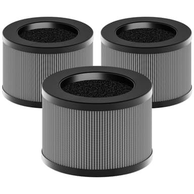 MK01 & MK06 True HEPA Filter Replacement for MK01 MK06, TZ-K1 and DH-JH01 Air Purifier, Smoke Remover Version, Grey, 3 Pack