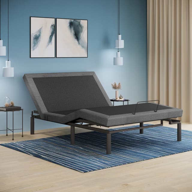 iDealBed 4i Custom Adjustable Bed Base, Wireless, Massage, Nightlight, Zero-Gravity, Anti-Snore, Memory Pre-Sets (Full)