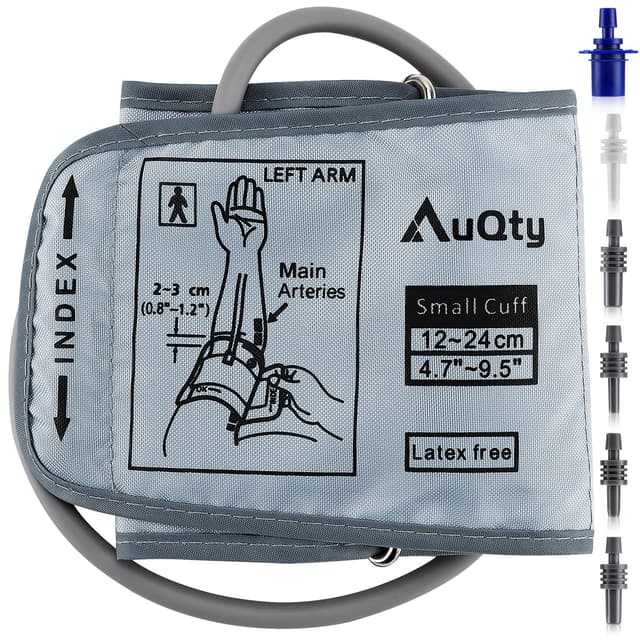 Small Blood Pressure Cuff Tailored for 4.7’’-9.5’’(12-24CM) Arm Circumference BP Replacement Cuff for Pediatric and Women S(Small) 6 Connectors (BP Cuff Included Only)