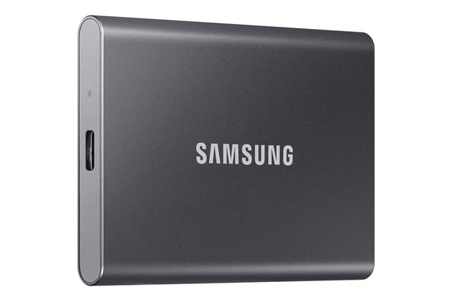 Samsung T7 Portable SSD, 1TB External Solid State Drive, Speeds Up to 1,050MB/s, USB 3.2 Gen 2, Reliable Storage for Gaming, Students, Professionals, MU-PC1T0T/AM, Gray
