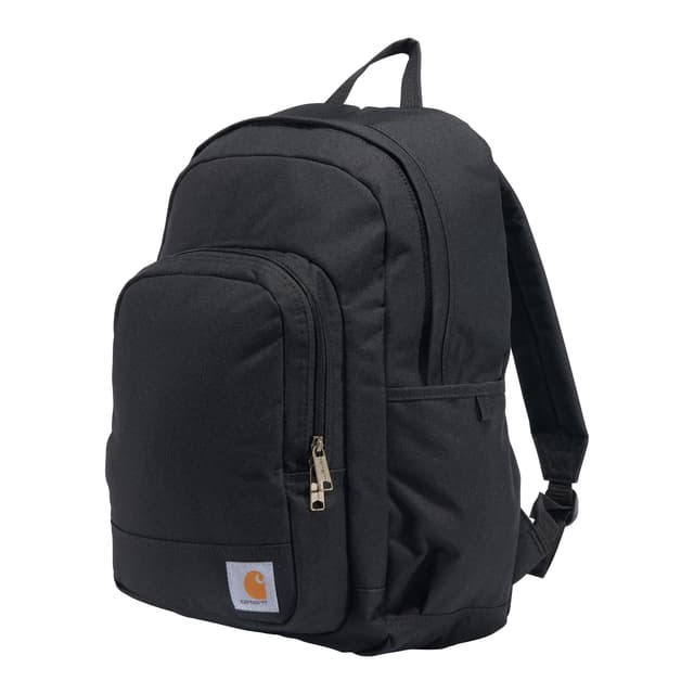 Carhartt 25L Classic Laptop Backpack, Durable Water-Resistant Pack W/ 15" Laptop Sleeve and Multiple Organizational Compartments, PFAS Free, Black