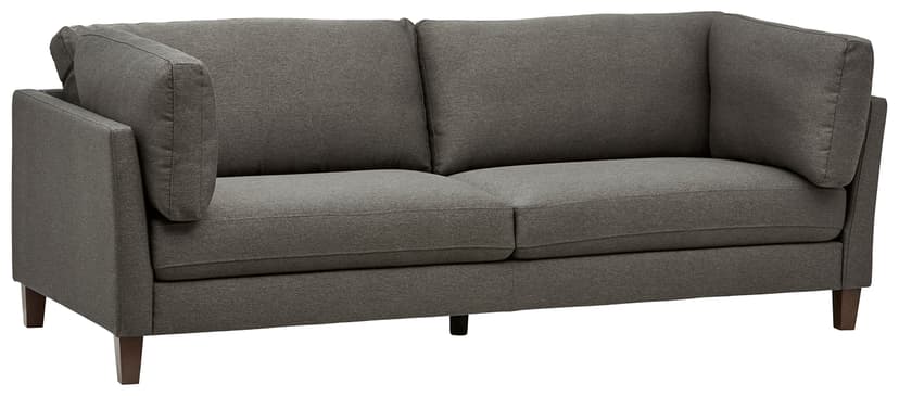 Amazon Brand – Rivet Midtown Contemporary Upholstered Sofa Couch, 92.1"W, Charcoal