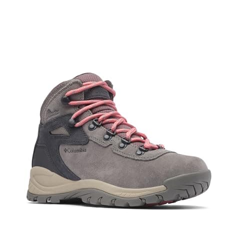 Columbia Womens Newton Ridge Plus Waterproof Amped, Stratus/Canyon Rose, 10