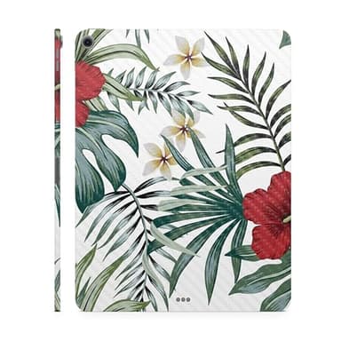 Carbon Fiber Tablet Skin Compatible with Apple iPad Air 11 (M2) 2024 - Tropical Hibiscus - Premium 3M Vinyl Protective Wrap Decal Cover - Easy to Apply | Crafted in The USA by MightySkins