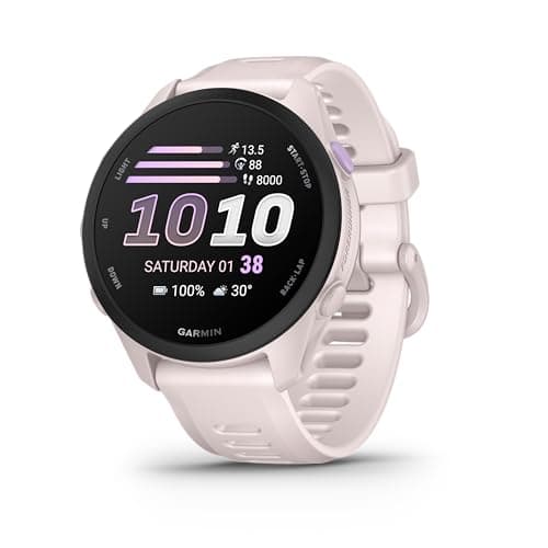 Garmin Forerunner® 70, Easy-to-Use GPS Running Smartwatch, Advanced Training Metrics and Recovery Insights, Up to 13 Days of Battery Life, Soft Pink