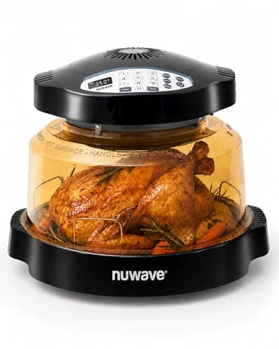 Nuwave Pro Plus 2 Air Fryer Oven, Countertop Infrared Convection Oven, No Defrost No Preheat, Triple Combo Heating, 10-in-1 Multicooker, PFAS & BPA Free, 10LB Capacity, Dishwasher Safe Parts, 20660V03