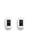 Ring Spotlight Cam Pro, Battery, Home or business security, Retinal 2K Video, Color Night Vision and Two-Way Talk with Audio+, 2-pack, White