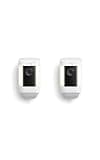 Ring Spotlight Cam Pro, Battery, Home or business security, Retinal 2K Video, Color Night Vision and Two-Way Talk with Audio+, 2-pack, White