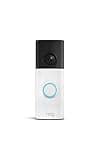 Ring Battery Doorbell (newest model) — Retinal 2K with wide-angle video, up to 6x Enhanced Zoom, Two-Way Talk, and Built-In Battery, Speckled White